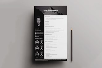 design a professional job winning resume design or cv design