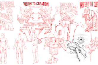 draw anything sketch and line art start from 5 bucks