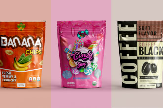 do pouch design, mylar bags, tea products, food packaging design