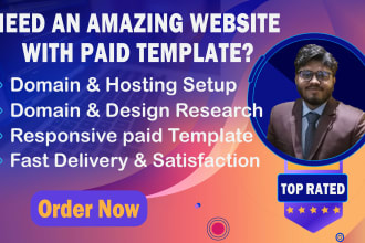 create new wordpress website with elementor paid template