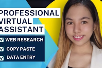 provide data entry services, web research