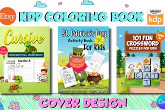 create children book or coloring book cover in canva