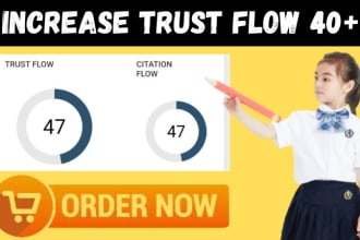 increase URL rate of majestic trust flow tf 40 plus