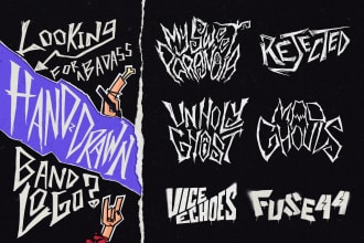do a hand drawn logo for your band