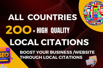 do top 200 all country local citations for local SEO