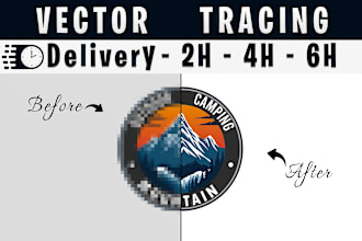 vectorize, recreate, or trace your logo or image