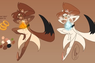 do 2d character art for game or animation projects