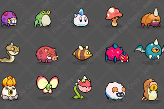 create simple 2d game characters