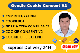 google consent mode v2 cookie consent banner cookiebot GTM