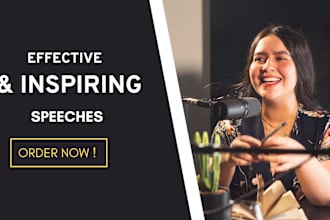 write a powerful persuasive and motivational speech for you