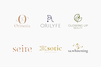 design elegant skincare logo