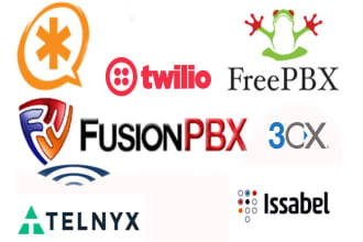 configuration  pbx, issabel , free pbx , 3cx fusion , vital or  other pbx