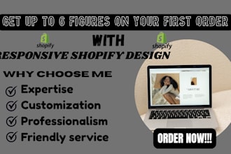 design and redesign a responsive restaurant website with shopify marketing plan