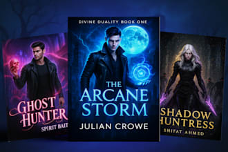 design unique fantasy, sci fi, horror book cover and ebook cover