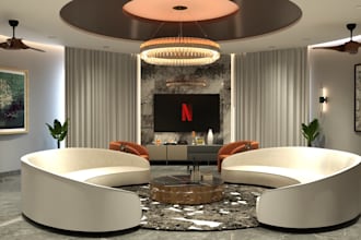 design home and commercial spaces 3d