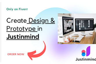 create design and prototype in justinmind