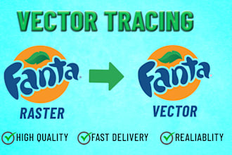 convert logo to vector with detailed vector conversation