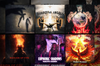 design a killer heavy metal rock album cover artwork for you