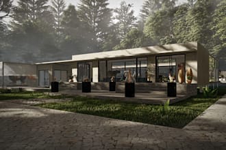 make 3d model using sketchup revit and render