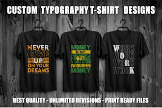 create professional t shirt typography design