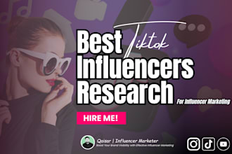 find best quality tiktok influencer for your brand