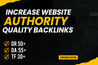 increase domain rating DR 70 using white hat high authority backlinks
