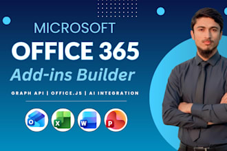 develop custom office 365 addin for outlook, excel, word, or powerpoint