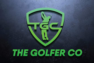 do a highly unique modern golf logo design
