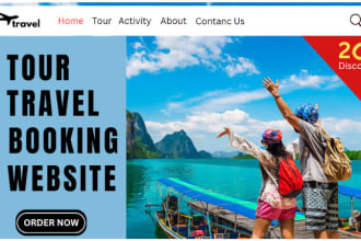build tour travel and hotel booking website