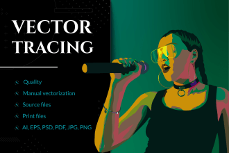 vectorize any image, logo or pencil sketch professionally