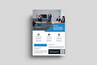 do good looking research flyer, poster and banner design for event in 24hrs