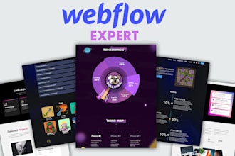 teach you webflow website development, webflow animation