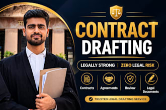 draft and review the legal agreements and contracts