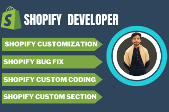 do shopify customization shopify bug fix shopify custom coding