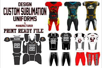 design custom sublimation football ,basketball uniforms