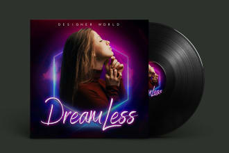 design neon album covers single ep mixtape cover design