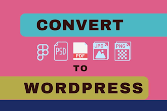 convert psd, xd, jpg, png, sketch, figma, and pdf to wordpress using elementor