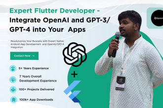 do flutter mobile app with gpt4 API open ai development gpt 4o