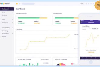 do accounting and bookkeeping in wave, zohobooks and excel
