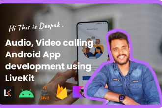 livekit self hosted and audio, video call android app