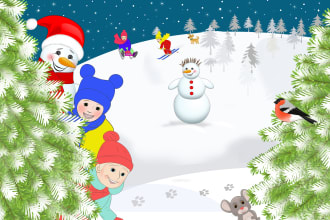 draw children illustrations and seamless patterns