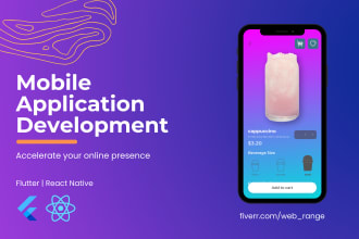 develop android app IOS app mobile app flutter app react native app