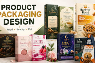 design custom box packaging with print ready dieline