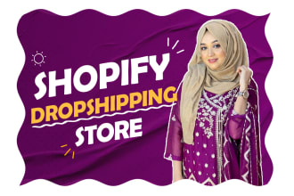 build shopify dropshipping store, shopify website and single product store