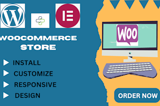 design ecommerce website development with wordpress and elementor pro