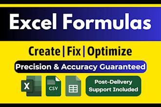 create and rectify any excel formula