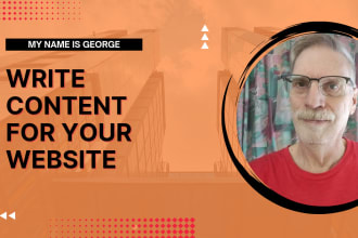 write content for your website