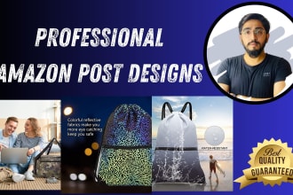 create professional amazon post design for amazon storefront