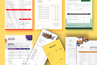 design letterhead,registration form and custom invoice template