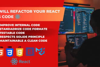 refactor, clean and optimize your reactjs, php code